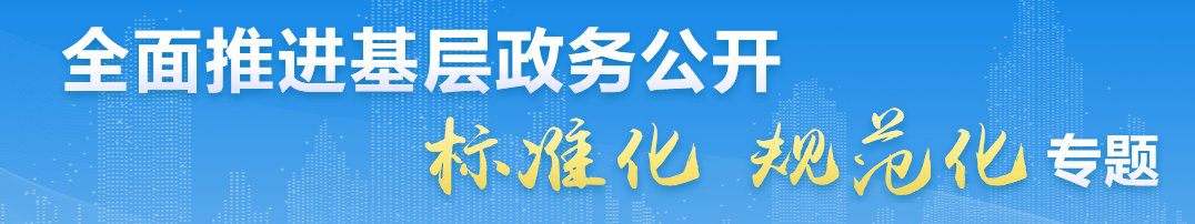 全面推進(jìn)基層政務(wù)公開(kāi) 標(biāo)準(zhǔn)化規(guī)范化專(zhuān)題
